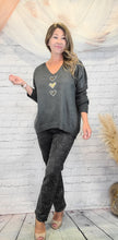 Load image into Gallery viewer, Three Sparkling Hearts Sweater
