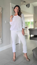 Load image into Gallery viewer, Heart On My Sleeve Crochet Sweater
