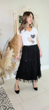 Load image into Gallery viewer, Tiered Pleated Tulle Skirt with Bows
