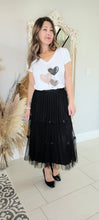 Load image into Gallery viewer, Tiered Pleated Tulle Skirt with Bows
