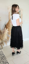 Load image into Gallery viewer, Tiered Pleated Tulle Skirt with Bows
