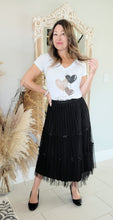 Load image into Gallery viewer, Tiered Pleated Tulle Skirt with Bows

