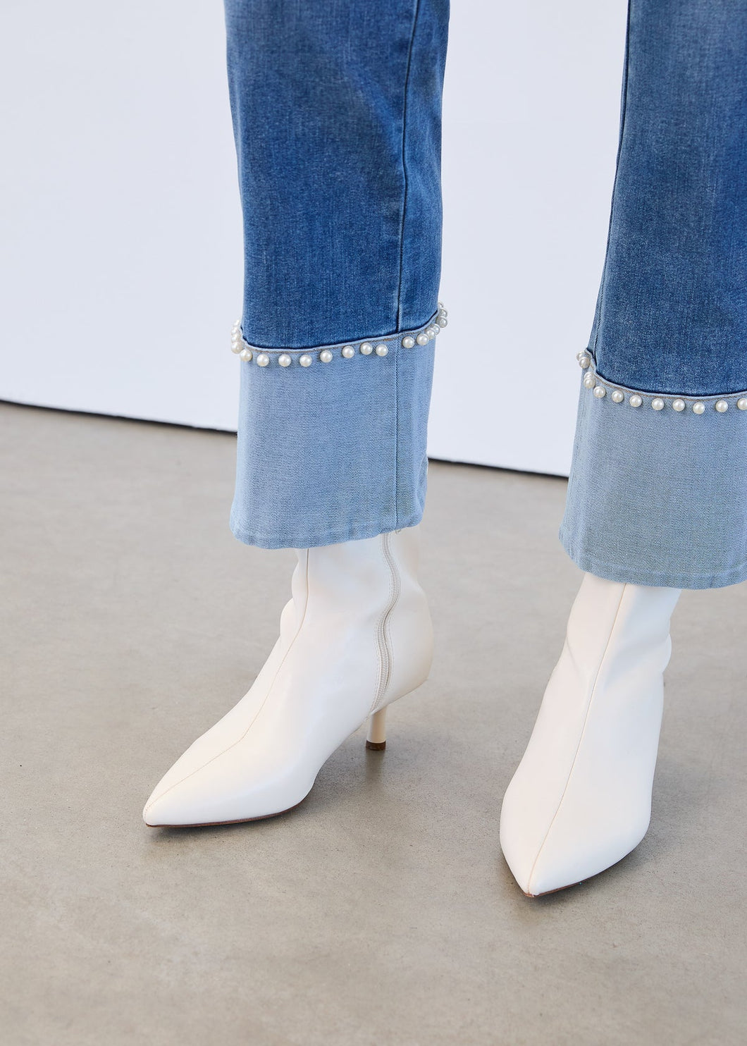 Pearl Cuffed Jeans