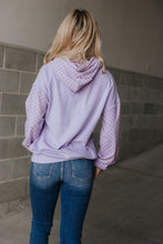 Load image into Gallery viewer, Ampersand  University Hoodie - Performance Fleece - Checked Out Purple
