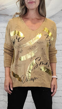 Load image into Gallery viewer, Champagne + Cashmere Knit Sweater
