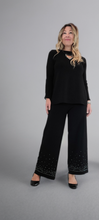 Load image into Gallery viewer, Crystal Embellished Wide Leg Pants
