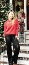 Load image into Gallery viewer, Embroidered Bows Sweatshirt
