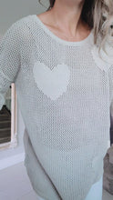 Load and play video in Gallery viewer, Heart On My Sleeve Crochet Sweater
