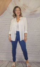 Load and play video in Gallery viewer, Teal Blue Moto Joggers
