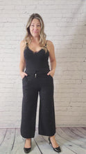 Load and play video in Gallery viewer, Shimmer Knit Wide Leg Pants
