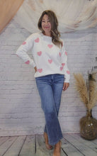 Load and play video in Gallery viewer, Pink Hearts Sweater 💕
