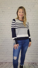 Load and play video in Gallery viewer, The Hamptons Sweater with Button Detail
