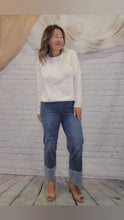 Load and play video in Gallery viewer, Pearl Cuffed Jeans
