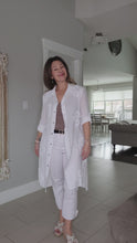 Load and play video in Gallery viewer, White Blossom Button Up
