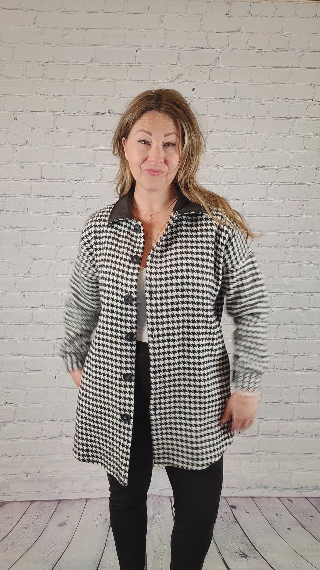 Houndstooth Shacket