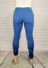 Load image into Gallery viewer, Teal Blue Moto Joggers
