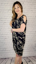 Load image into Gallery viewer, Navy Floral 2pc Dress

