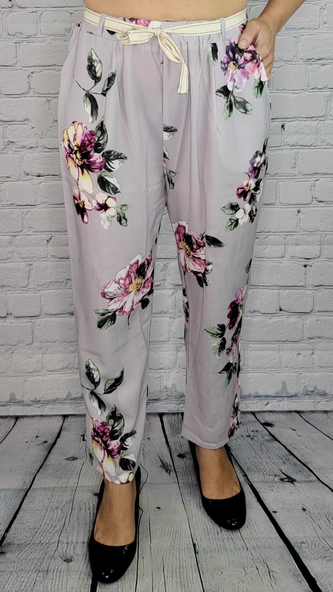 Lilac Floral Pants