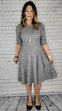 Load image into Gallery viewer, Soft knit a-line midi dress
