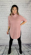 Load image into Gallery viewer, Cowl Neck Split Hem Sweater
