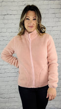 Load image into Gallery viewer, Reversible Sherpa &amp; Fleece Zip-Up
