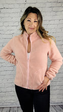 Load image into Gallery viewer, Reversible Sherpa &amp; Fleece Zip-Up
