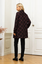 Load image into Gallery viewer, Plaid Zip Tunic with Pockets
