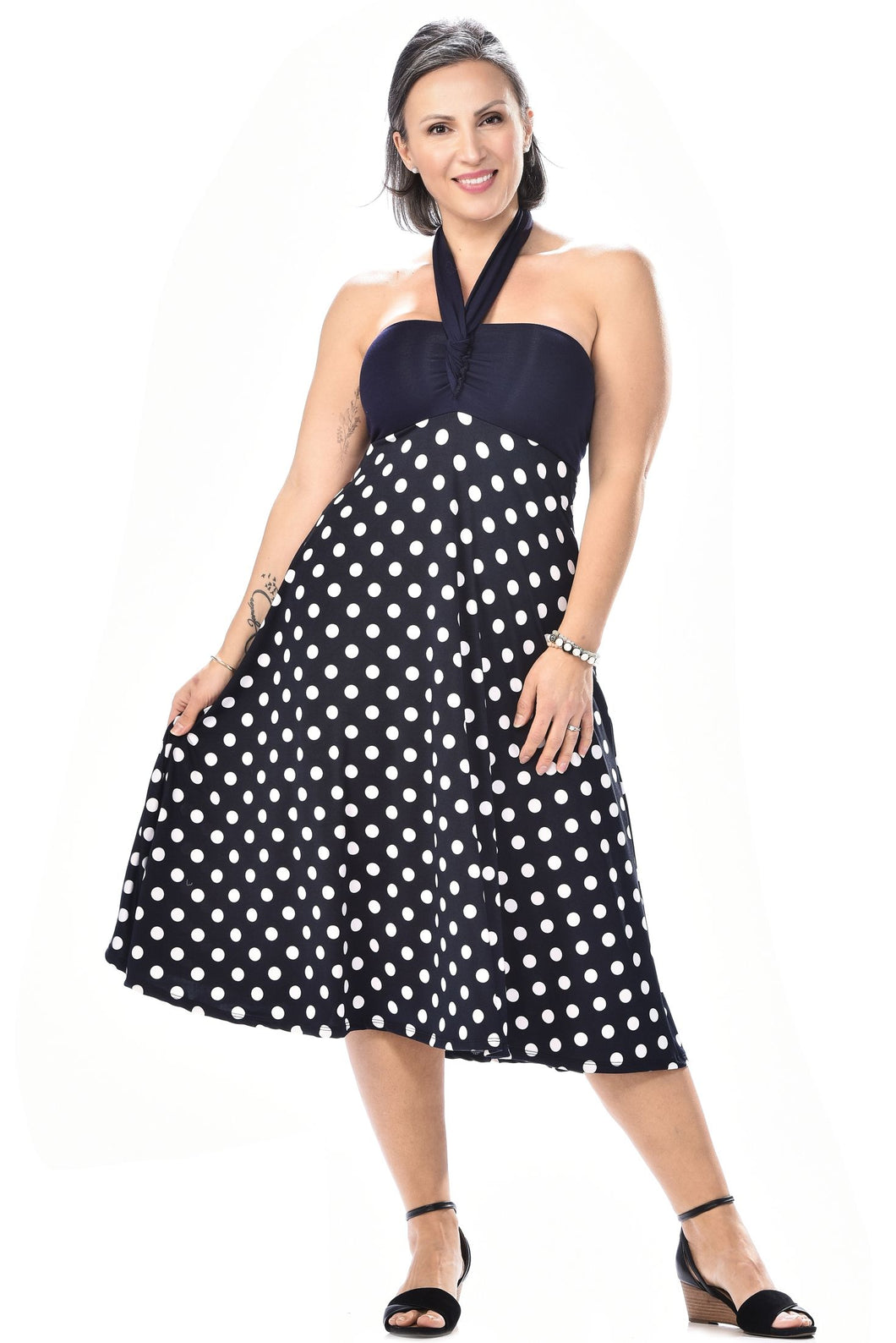 Convertible Dress in Navy